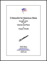 O Beautiful for Spacious Skies Clarinet and Piano P.O.D. cover